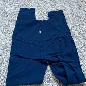 Navy Lululemon Align Leggings 25”